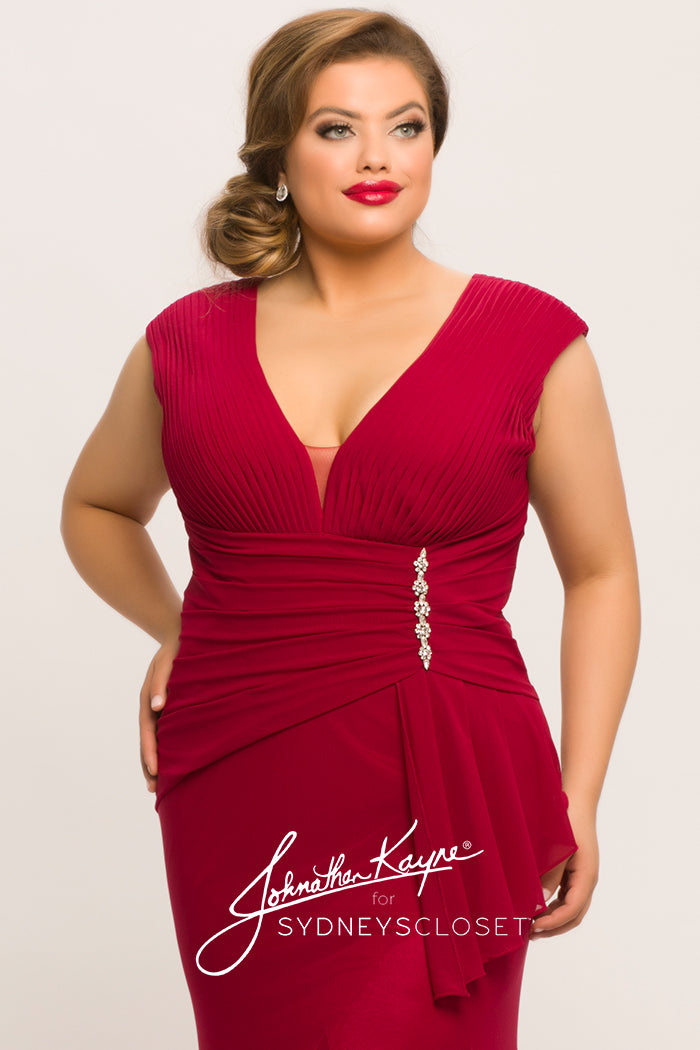 plus size red cocktail dresses
